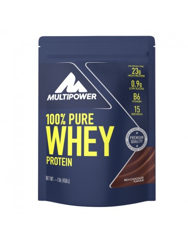 Multipower 100% PURE WHEY PROTEIN 450g izolat koncentrat białka serwatki czekolada