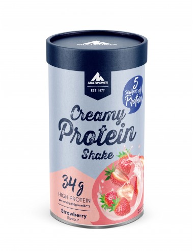 Multipower Creamy Protein Shake 420 g kazeina z kompleksem białek truskawka